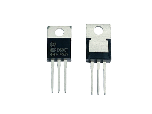 10A60V MBR1060CT 저전압 전향 하락 조명 솔루션을위한 Schottky 장벽 다이오드
