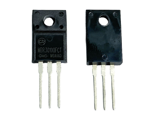 30A 100V 쇼트키 장벽 다이오드 빠른 전환 속도 및 낮은 역 회복 시간 MBR30100FCT