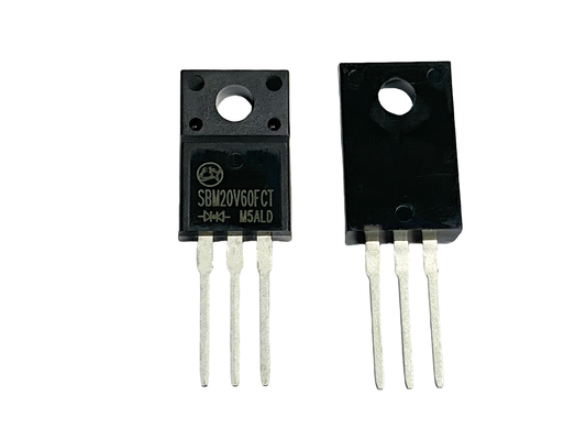 20V600A 높은 전류 낮은 VF LED 조명을 위한 Schottky 다이오드 SBM20V60FCT TO-220F